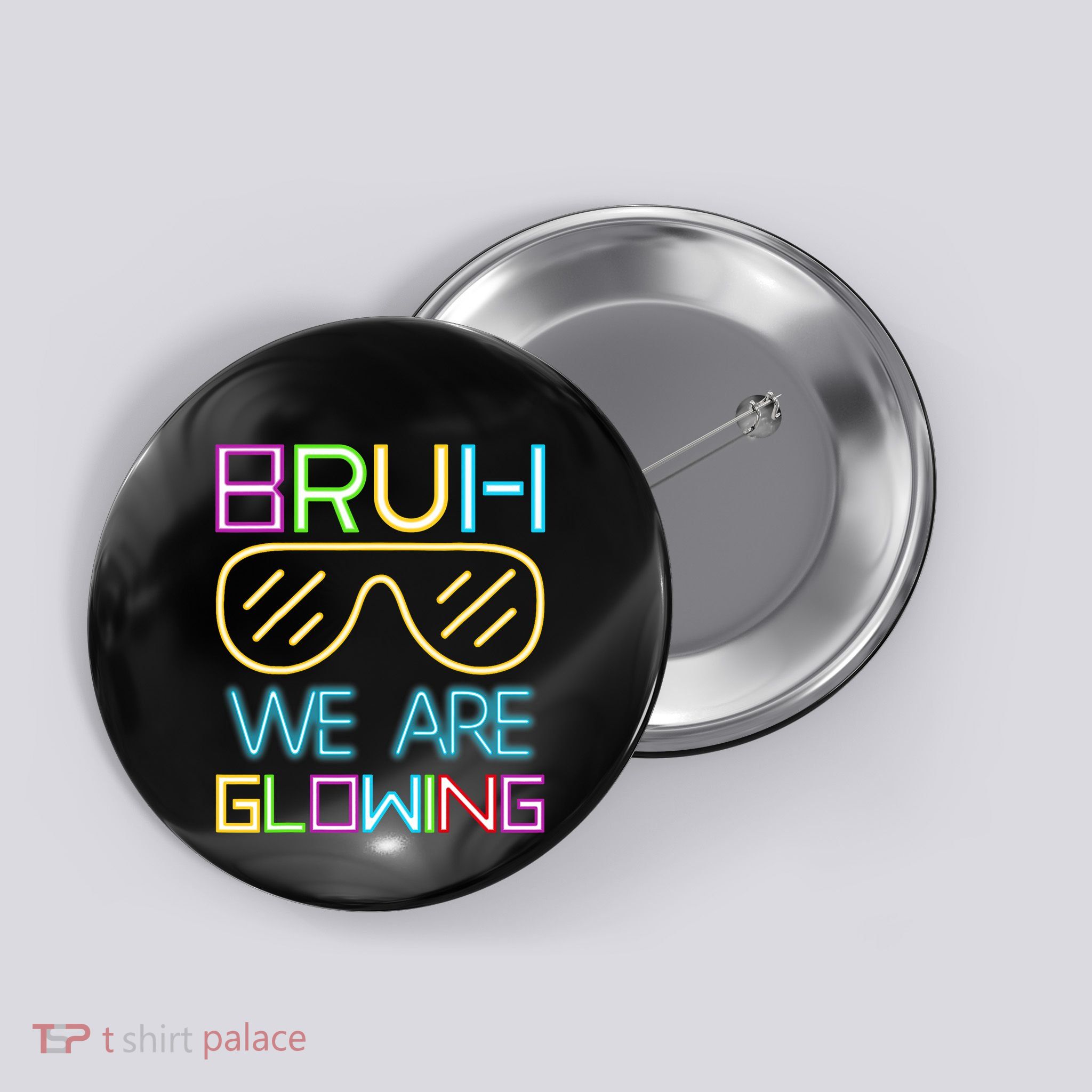 Bruh We Are Glowing In My Glowing Era Hello Summer Vacation Button
