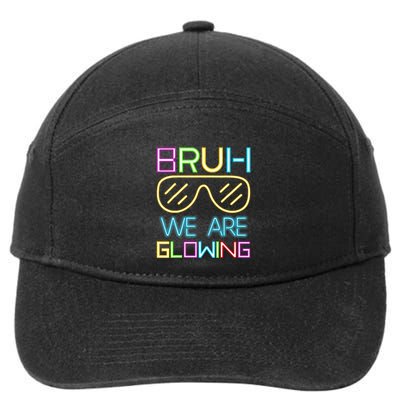 Bruh We Are Glowing In My Glowing Era Hello Summer Vacation 7-Panel Snapback Hat