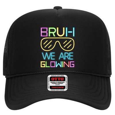 Bruh We Are Glowing In My Glowing Era Hello Summer Vacation Trucker Hat