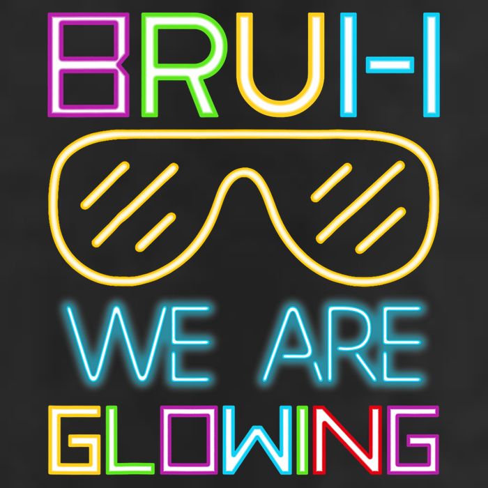 Bruh We Are Glowing In My Glowing Era Hello Summer Vacation Golf Towel