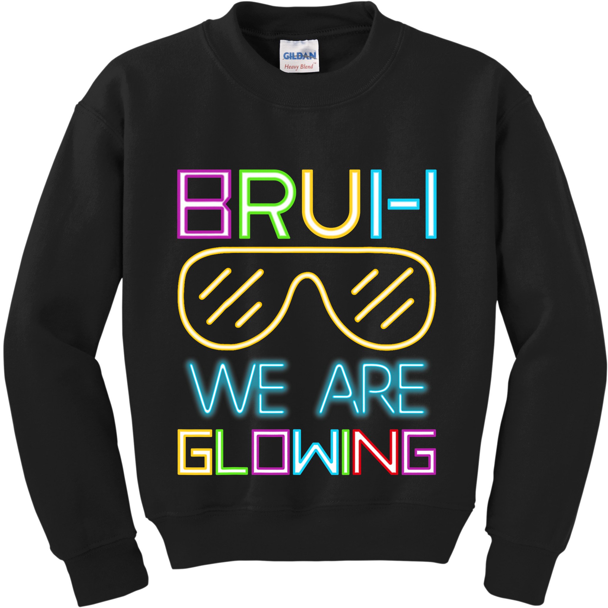 Bruh We Are Glowing In My Glowing Era Hello Summer Vacation Kids Sweatshirt