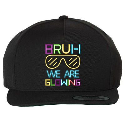 Bruh We Are Glowing In My Glowing Era Hello Summer Vacation Wool Snapback Cap