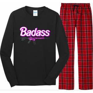 Badass Woman Ar15 Pro Gun 2nd Amendment Guns Rights Long Sleeve Pajama Set