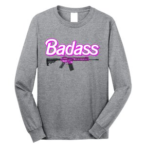 Badass Woman Ar15 Pro Gun 2nd Amendment Guns Rights Long Sleeve Shirt