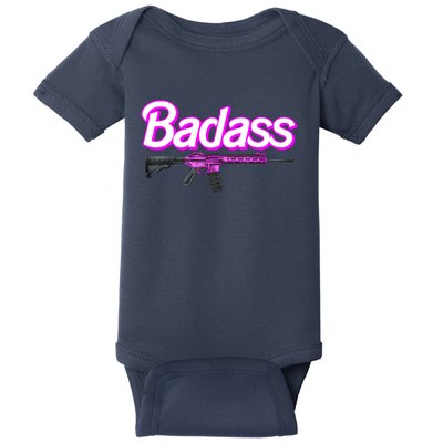 Badass Woman Ar15 Pro Gun 2nd Amendment Guns Rights Baby Bodysuit