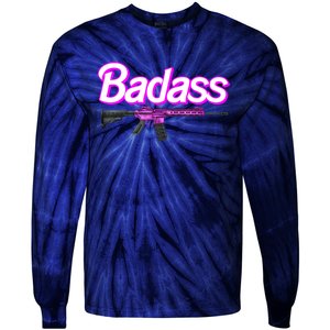 Badass Woman Ar15 Pro Gun 2nd Amendment Guns Rights Tie-Dye Long Sleeve Shirt