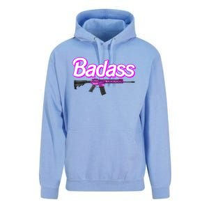 Badass Woman Ar15 Pro Gun 2nd Amendment Guns Rights Unisex Surf Hoodie