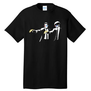 Banksy Work Art Pulp Fiction Parody Tall T-Shirt