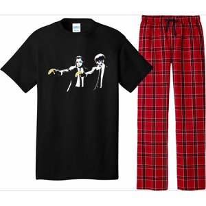 Banksy Work Art Pulp Fiction Parody Pajama Set