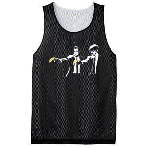 Banksy Work Art Pulp Fiction Parody Mesh Reversible Basketball Jersey Tank