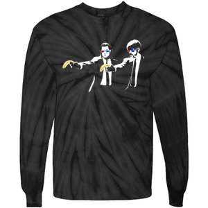 Banksy Work Art Pulp Fiction Parody Tie-Dye Long Sleeve Shirt