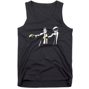 Banksy Work Art Pulp Fiction Parody Tank Top