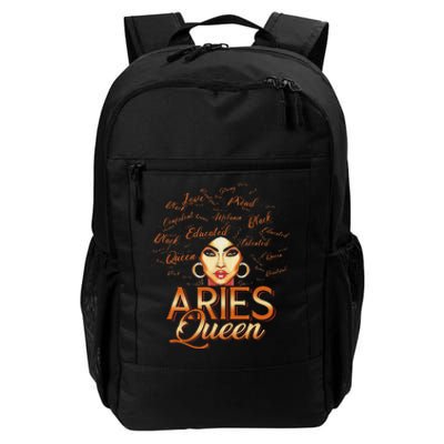 Black Wo Afro Hair Art ARIES Queen February Birthday Daily Commute Backpack