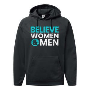 Believe Women And Sexual Assault Awareness Month Performance Fleece Hoodie