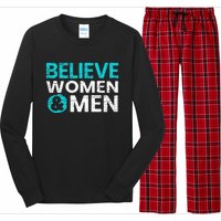 Believe Women And Sexual Assault Awareness Month Long Sleeve Pajama Set