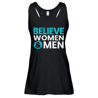 Believe Women And Sexual Assault Awareness Month Ladies Essential Flowy Tank