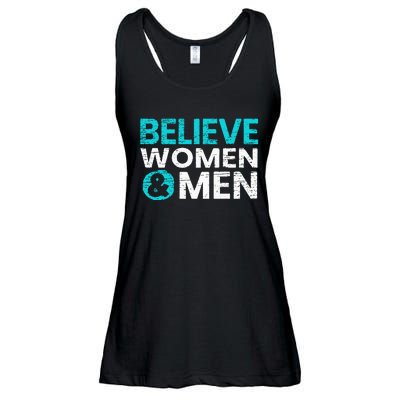 Believe Women And Sexual Assault Awareness Month Ladies Essential Flowy Tank