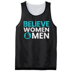 Believe Women And Sexual Assault Awareness Month Mesh Reversible Basketball Jersey Tank