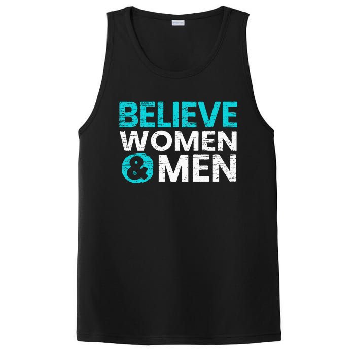 Believe Women And Sexual Assault Awareness Month PosiCharge Competitor Tank