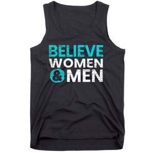 Believe Women And Sexual Assault Awareness Month Tank Top