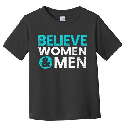 Believe Women And Sexual Assault Awareness Month Toddler T-Shirt
