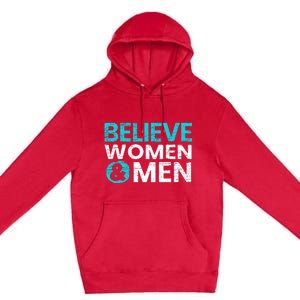 Believe Women And Sexual Assault Awareness Month Premium Pullover Hoodie