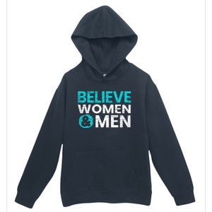 Believe Women And Sexual Assault Awareness Month Urban Pullover Hoodie