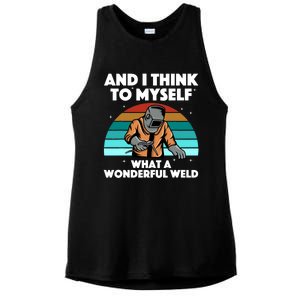 Best Welding Art For Women Migtig Welding Metal Welder Ladies PosiCharge Tri-Blend Wicking Tank