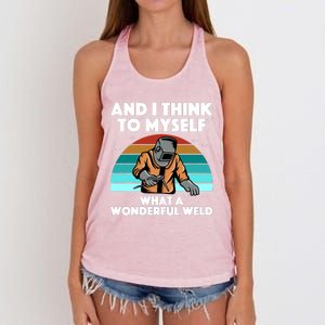 Best Welding Art For Women Migtig Welding Metal Welder Women's Knotted Racerback Tank