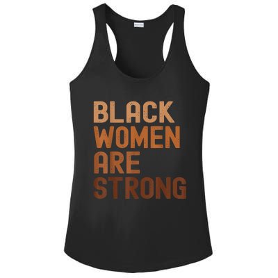 Black Women Are Strong Black History Month Ladies PosiCharge Competitor Racerback Tank