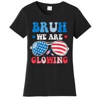 Bruh We Are Glowing Hello Summer Vacation Trips Women's T-Shirt