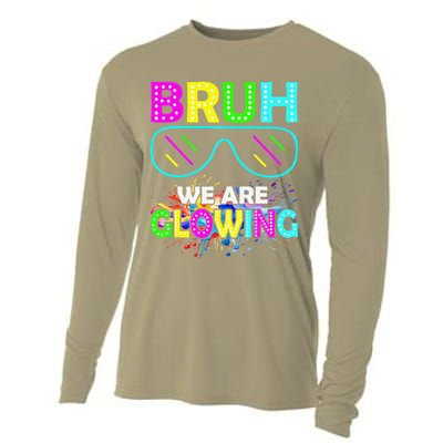 Bruh We Are Glowing Colorful Team For Women Cooling Performance Long Sleeve Crew