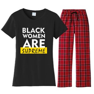 Black Women Are Supreme Ketanji Brown Jackson Justice Women's Flannel Pajama Set