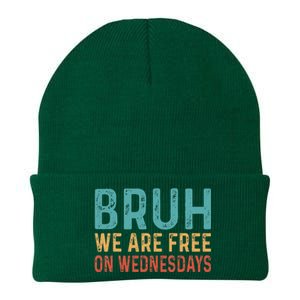 Bruh We Are Free On Wednesdays Joe Biden Knit Cap Winter Beanie