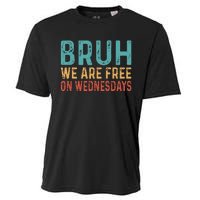 Bruh We Are Free On Wednesdays Joe Biden Cooling Performance Crew T-Shirt