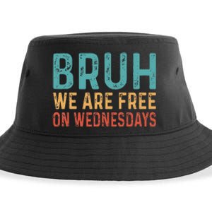 Bruh We Are Free On Wednesdays Joe Biden Sustainable Bucket Hat