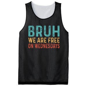 Bruh We Are Free On Wednesdays Joe Biden Mesh Reversible Basketball Jersey Tank