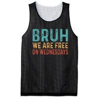 Bruh We Are Free On Wednesdays Joe Biden Mesh Reversible Basketball Jersey Tank