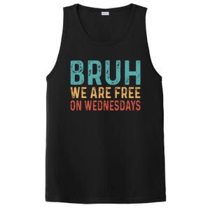 Bruh We Are Free On Wednesdays Joe Biden PosiCharge Competitor Tank