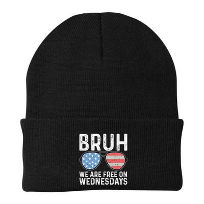 Bruh We Are Free On Wednesdays Joe Biden Vintage Beanie