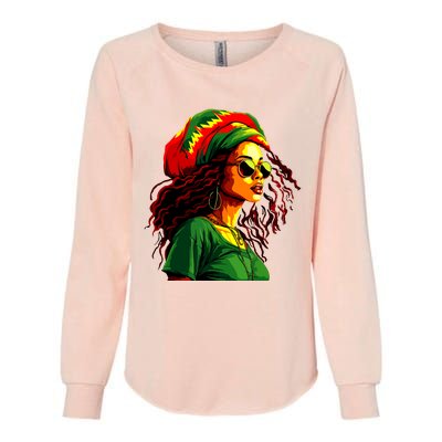 Black Women Afro American Juneteenth Women Afrocentric Womens California Wash Sweatshirt