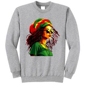 Black Women Afro American Juneteenth Women Afrocentric Tall Sweatshirt