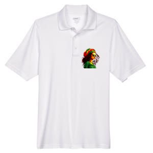 Black Women Afro American Juneteenth Women Afrocentric Men's Origin Performance Pique Polo