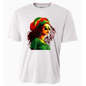 Black Women Afro American Juneteenth Women Afrocentric Cooling Performance Crew T-Shirt