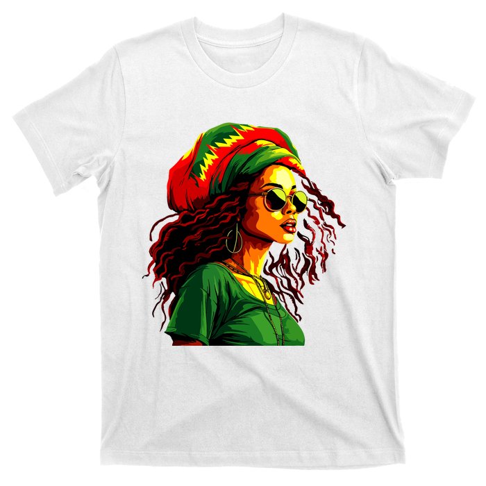 Black Women Afro American Juneteenth Women Afrocentric T-Shirt