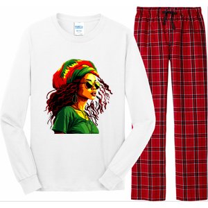 Black Women Afro American Juneteenth Women Afrocentric Long Sleeve Pajama Set