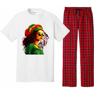 Black Women Afro American Juneteenth Women Afrocentric Pajama Set