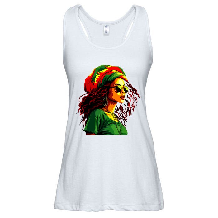 Black Women Afro American Juneteenth Women Afrocentric Ladies Essential Flowy Tank