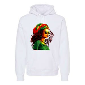 Black Women Afro American Juneteenth Women Afrocentric Premium Hoodie