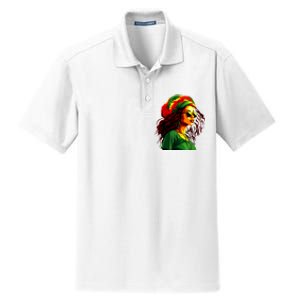 Black Women Afro American Juneteenth Women Afrocentric Dry Zone Grid Polo